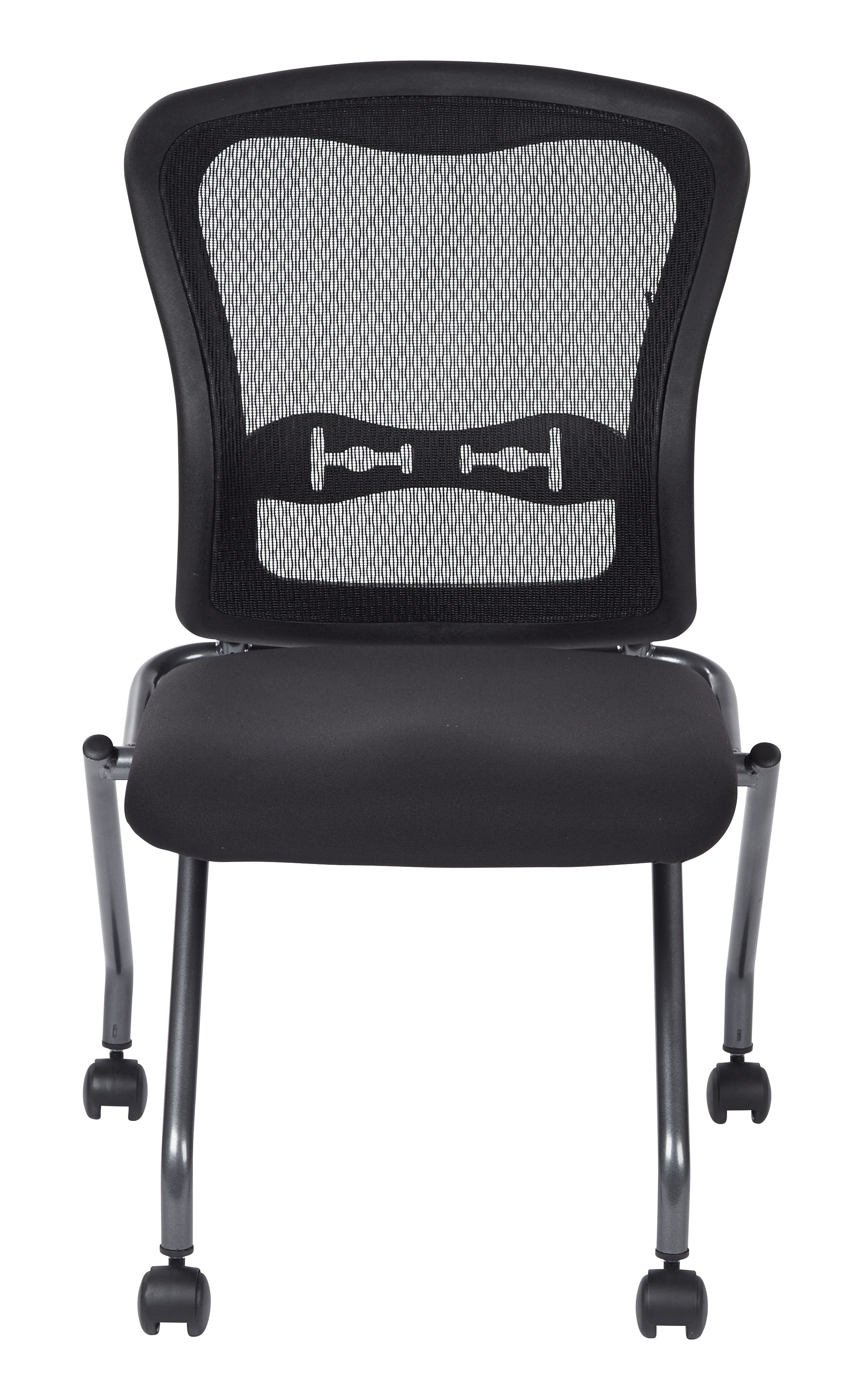 Deluxe Armless Folding Chair With ProGrid® Back
